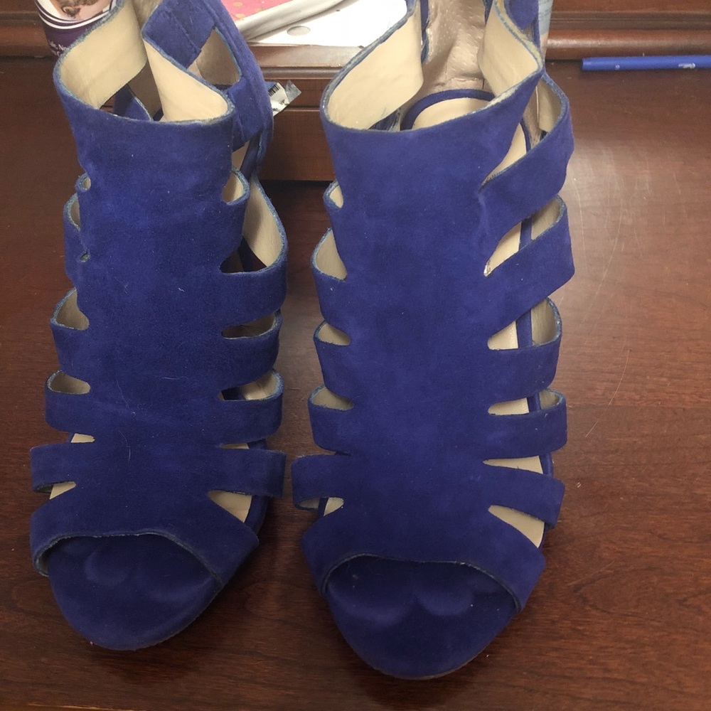 Blue sandals